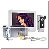 Комплект: цветной видеодомофон EP-7100 и электромеханический замок Anxing Lock – AX042